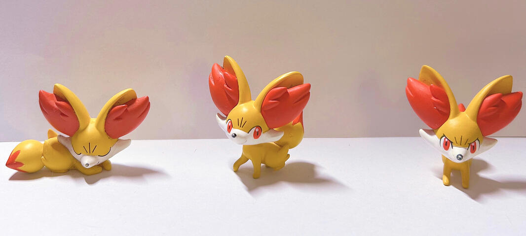 Tomy Fennekin A-B-C: $5 each,